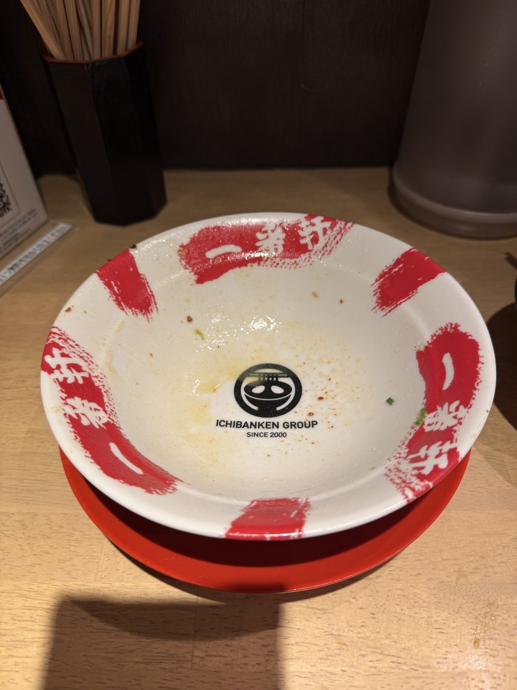 What was under the soup: the shop mark, and the year they started.