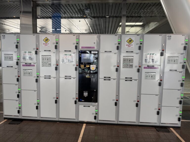 Coin lockers at Oasis 21 in Nagoya